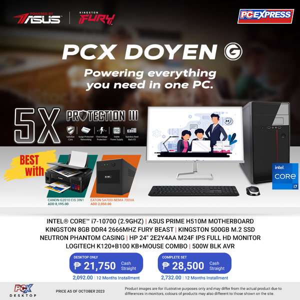 PCX LFH DOYEN G Intel® Core™ i7 Desktop Package - Powered By ASUS