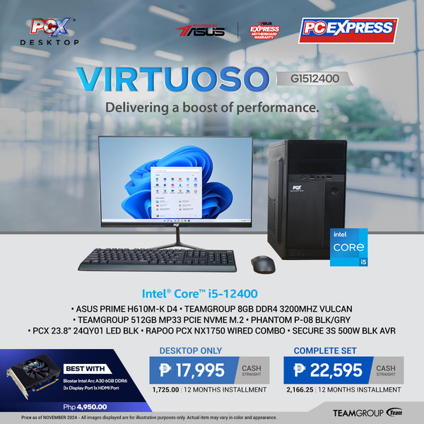 PCX LFH VIRTOUSO (GI512400) Intel® Core™ i5 Desktop - Powered By ASUS