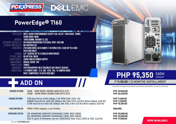 DELL EMC PowerEdge® T160 Tower Server