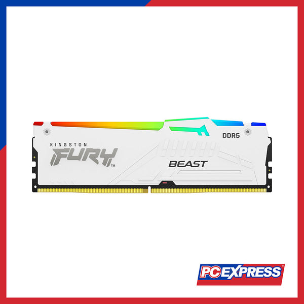 KINGSTON 32GB DDR5 6000MT/S (KF560C30BWEA-32) FURY Beast RGB RAM (White)