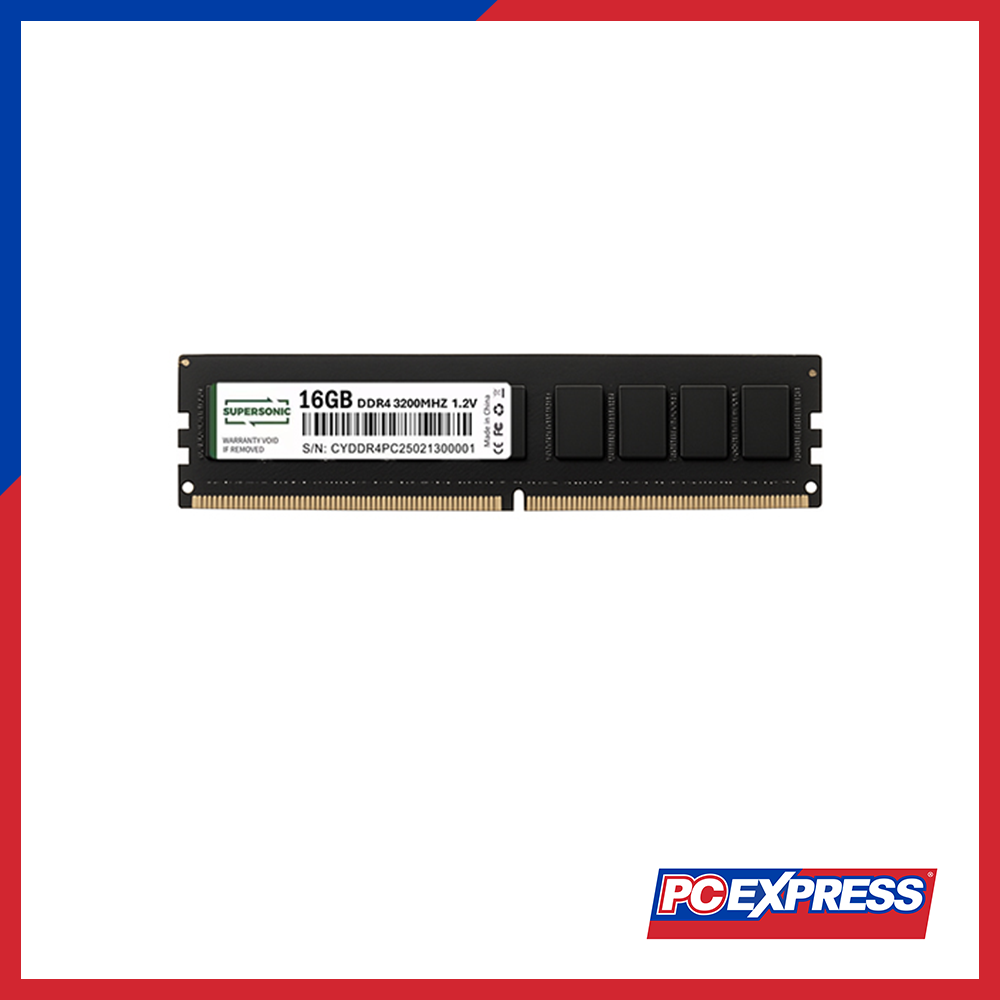 SUPERSONIC 16GB DDR4 3200MHz (SU2G6541G0732SC) Desktop Memory – PC Express