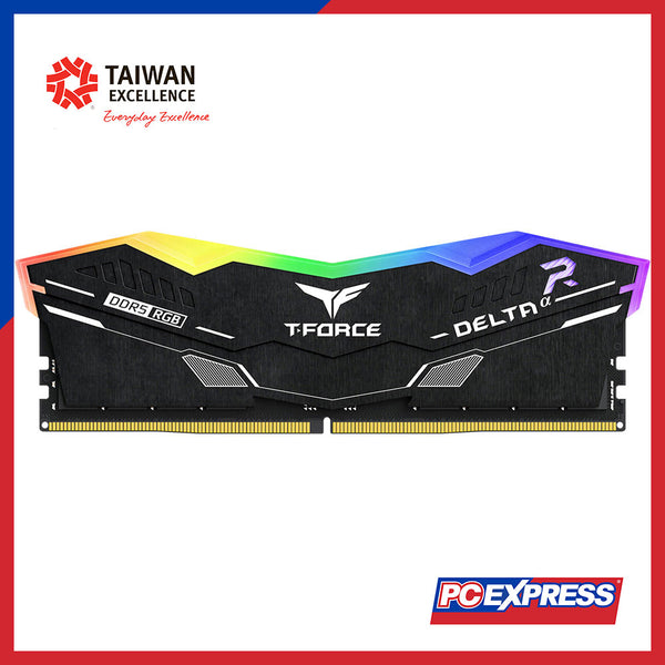 TEAM 16GB (1x16GB) DDR5 6000MHz TFORCE DELTA@ RGB Memory Module (Black)