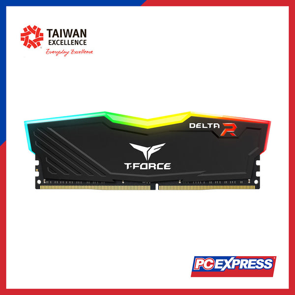 TEAMGROUP 16GB (1x16GB) DDR4 3200MHz DELTA RGB Black (TF3D416G3200HC16F01) Memory Module