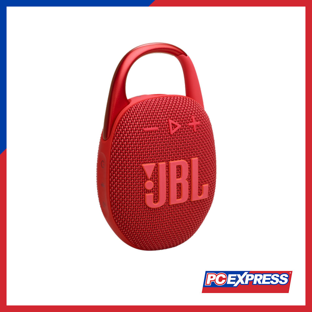 JBL Clip Ultra-Portable Waterproof Bluetooth Speaker (Red) – PC