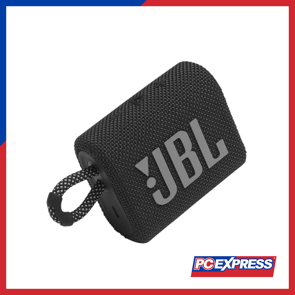 JBL GO 3 Portable Bluetooth Speaker (Black) - PC Express