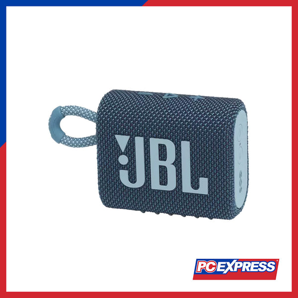 JBL GO 3 Portable Waterproof Speaker (Blue) - PC Express
