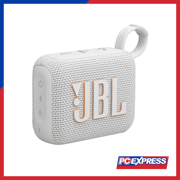 JBL GO 4 Ultra Portable Bluetooth Speaker (White)