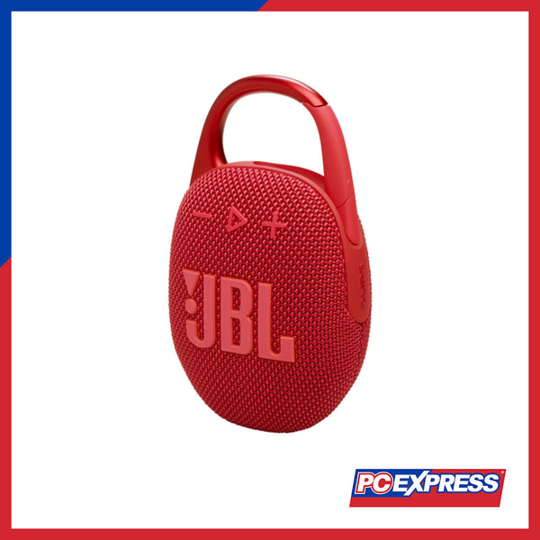 JBL Clip 5 Ultra-Portable Waterproof Bluetooth Speaker (Red)