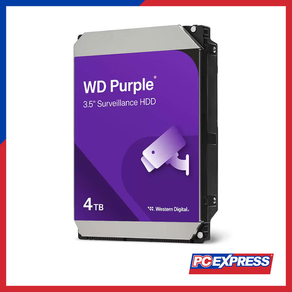 WESTERN DIGITAL 4TB SATA (WD43PURZ) Surveillance Hard Drive - Purple