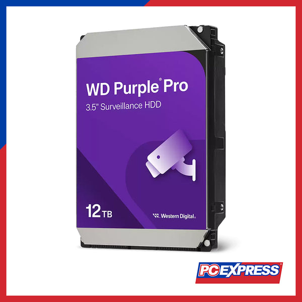 WESTERN DIGITAL 12TB Pro Smart Video Hard Drive SATA (WD122PURP) - Purple