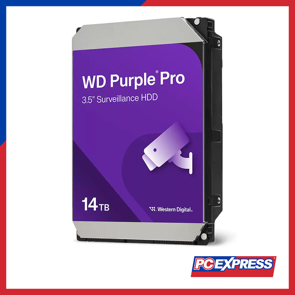 WESTERN DIGITAL 14TB Pro Smart Video Hard Drive SATA (WD142PURP) - Purple