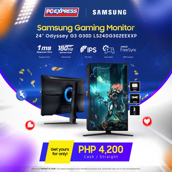 SAMSUNG 24" LS24DG302EEXXP Odyssey G3 180Hz Gaming Monitor