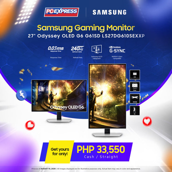 SAMSUNG 27" Odyssey OLED G6 LS27DG610SEXXP Gaming Monitor