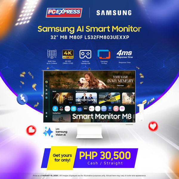 SAMSUNG 32" LS32FM803UEXXP Smart Monitor M8 M80F 4K Vision AI