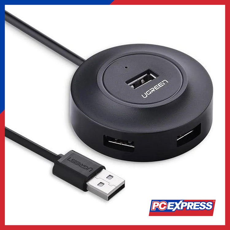 UGREEN (CR106/20277) 4-Port USB 2.0 Hub - Black – PC Express