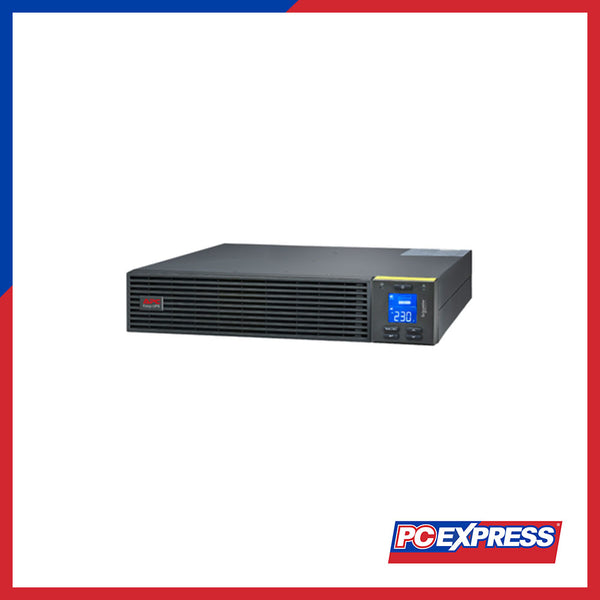 APC (SRV3KRI) Easy UPS On-Line, 3kVA/2400W, Rackmount 2U, 230V, 6x IEC C13 + 1x IEC C19 outlets, Intelligent Card Slot, LCD, W/O rail kit