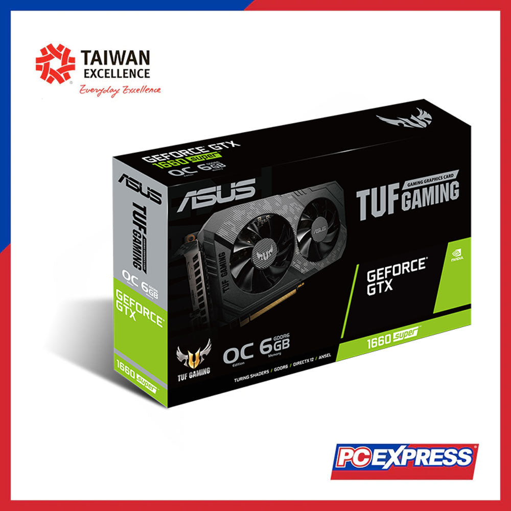 ASUS TUF Gaming GeForce® GTX 1660 SUPER™ OC Edition 6GB GDDR6 Graphics Card - PC Express