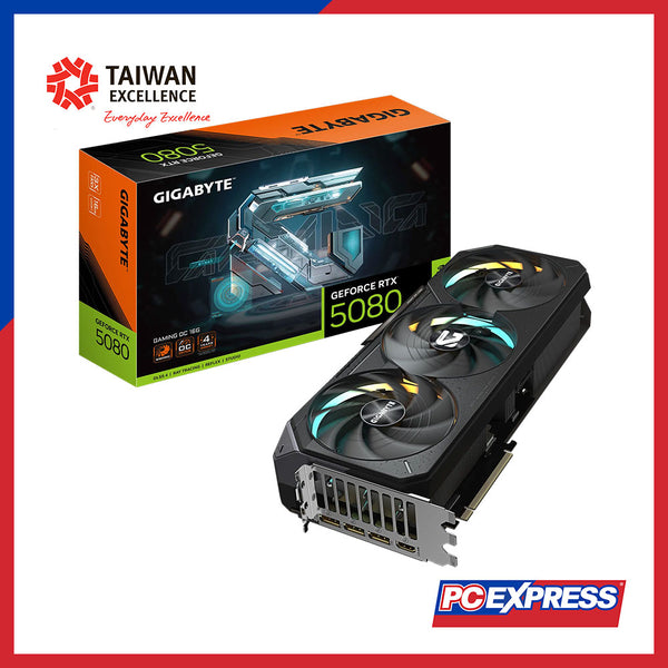 GIGABYTE GeForce RTX™ 5080 GAMING OC 16GB GDDR7 256-bit Graphics Card