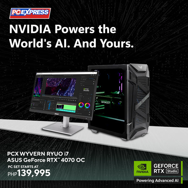 PCX GFH WYVERN RYUO (I7) GeForce RTX™ 4070 Dual OC Gaming Desktop - Powered by ASUS