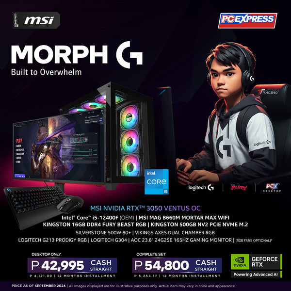 PCX GFH MORPH (G) GeForce RTX™ 3050 Intel® Core™ i5 Desktop Package