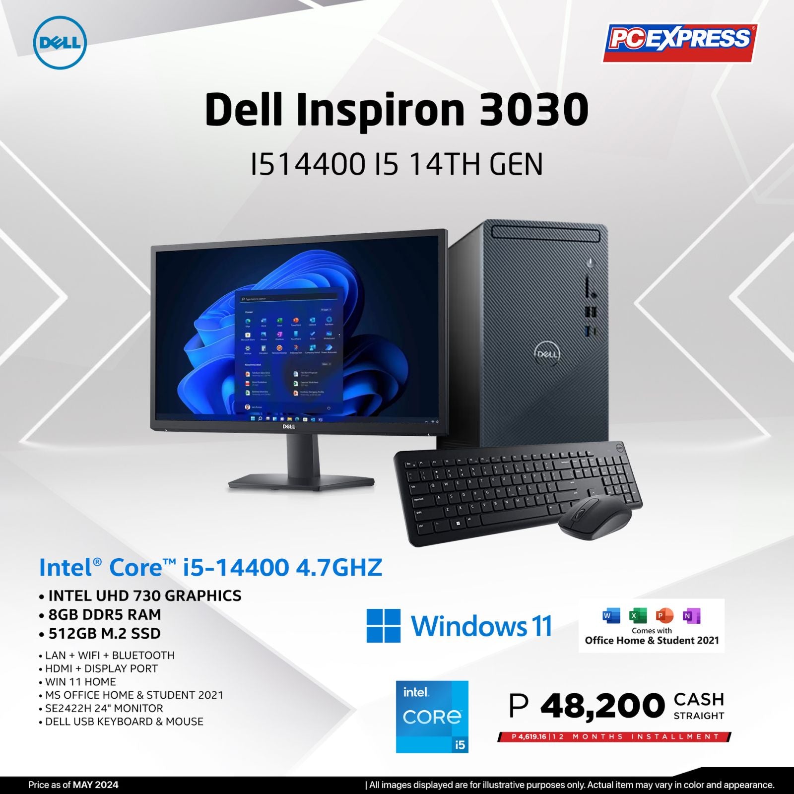 DELL Inspiron 3030 i514400 Intel® Core™ i5 Desktop Package – PC Express