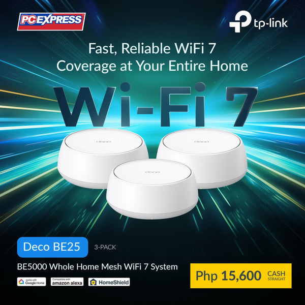 TP-LINK Deco BE25 BE5000 Whole Home Mesh WiFi 7 System (3-Pack)