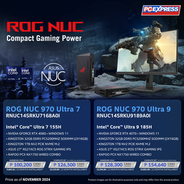 ASUS ROG NUC 970 (RNUC14SRKU7168AOI) Intel® Core™ Ultra 7 Mini Desktop