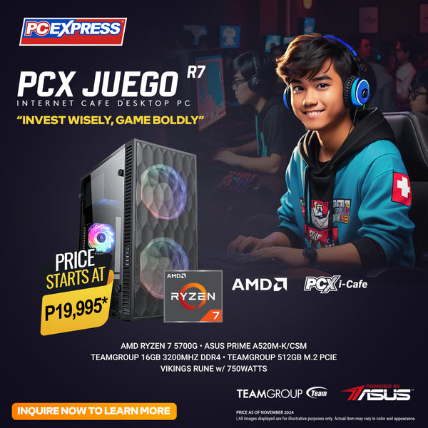 PCX GFH Juego R7 AMD Ryzen™ 7 Desktop - Powered by ASUS