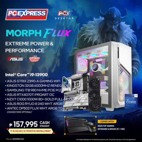 PCX GFH MORPH (FLUX) GeForce RTX™ 4070 Ti ProArt OC Intel® Core™ i9 Desktop - Powered By ASUS