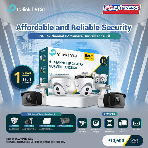 TP-LINK VIGI BVR1104H-4P NVR Kit Surveillance