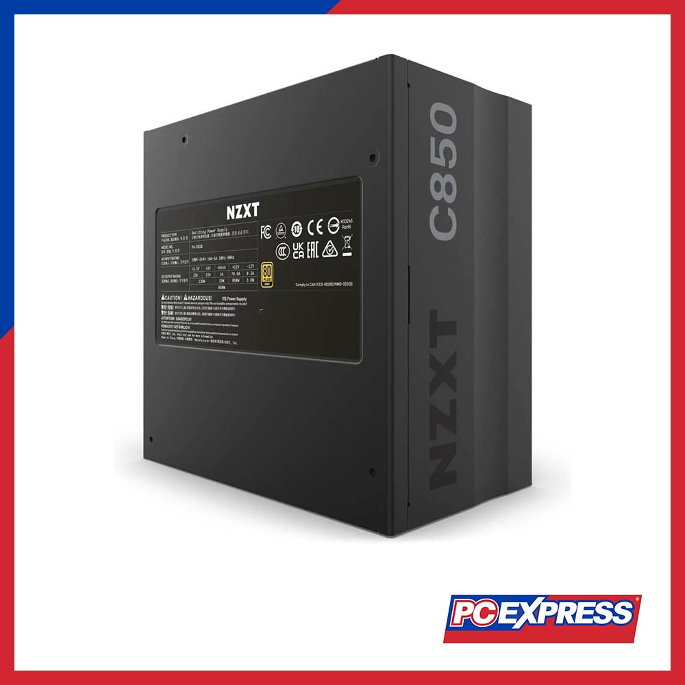 NZXT C850 850W 80+ GOLD (NP-C850M-US/PA-8G1BB-US) Fully Modular True Rated Power Supply - PC Express