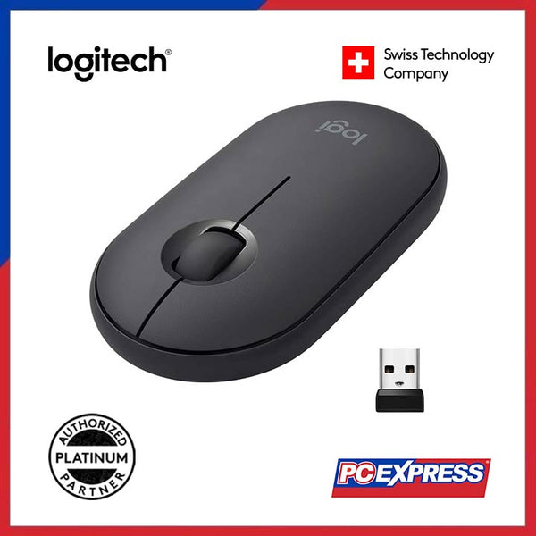 LOGITECH M350 PEBBLE Wireless Mouse (Graphite)