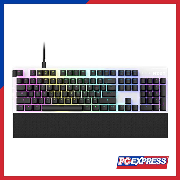 NZXT Function (KB-1FSUS-WR) Full-Size Mechanical Keyboard (White) - PC Express