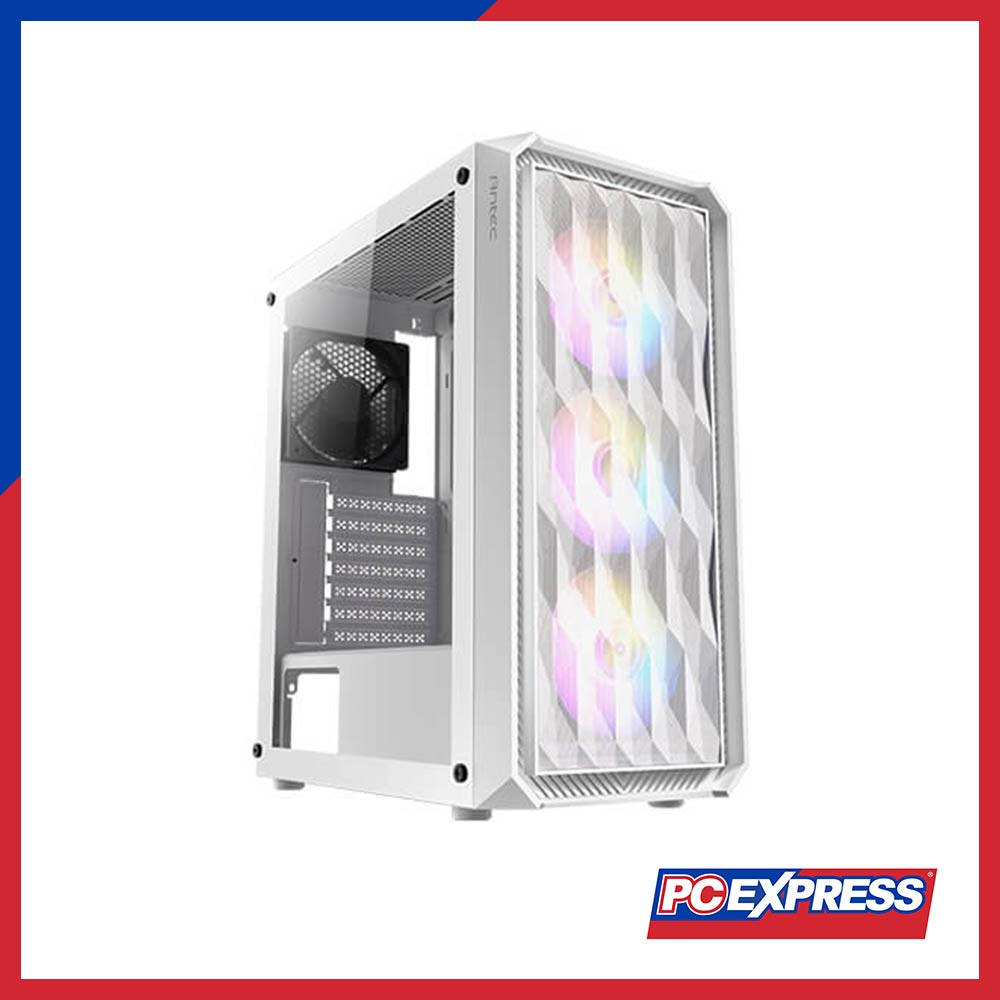 ANTEC NX292 White Tempered Glass RGB Mid Tower Gaming Chassis - PC Express