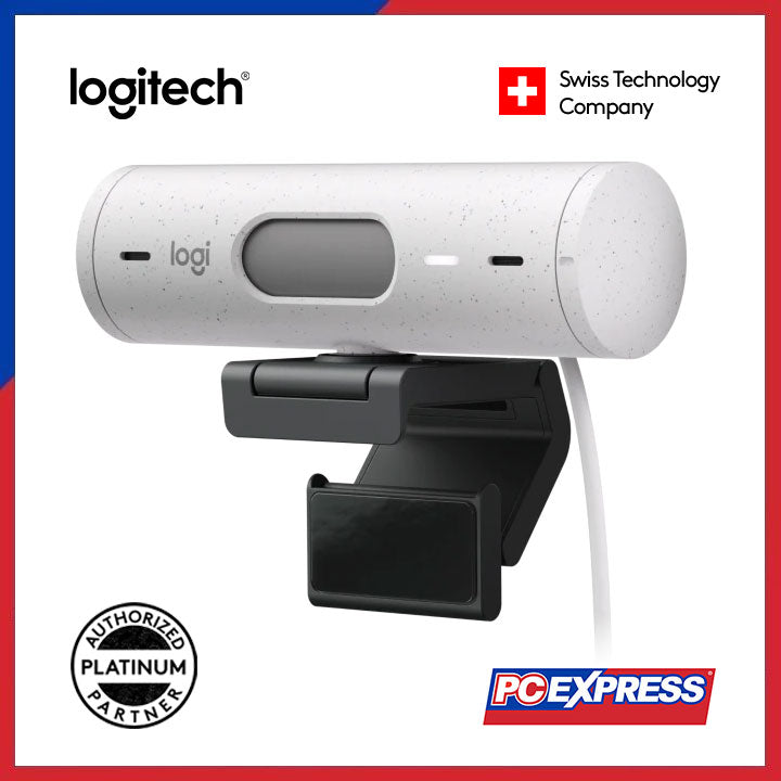LOGITECH BRIO 500 Webcam 1080P (Off White) - PC Express