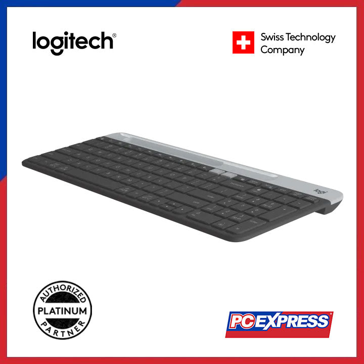 LOGITECH K580 SLIM MULTI-DEVICE Wireless Keyboard (Black) - PC Express