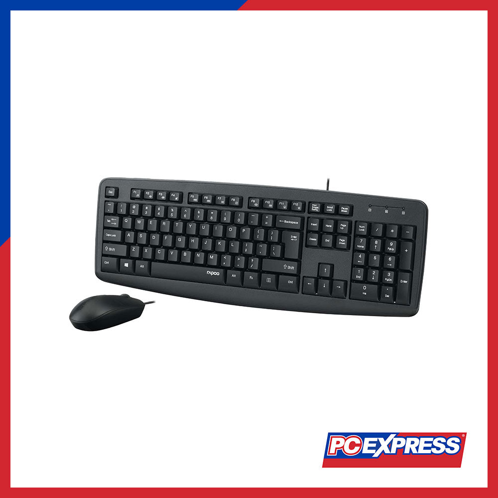 RAPOO NX1600 USB Keyboard and Mouse Combo - PC Express