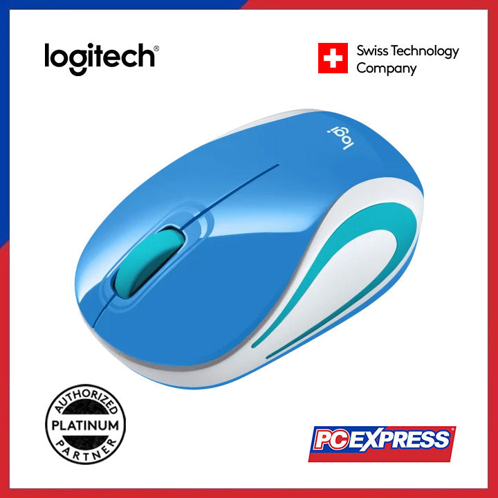 LOGITECH M187 MINI Wireless Mouse (Blue) - PC Express