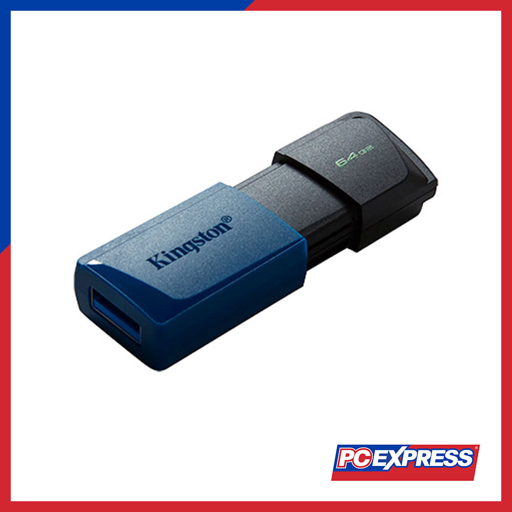 KINGSTON 64GB USB 3.2 G1 Data Traveler Exodia M Flash Drive (Blue) - PC Express