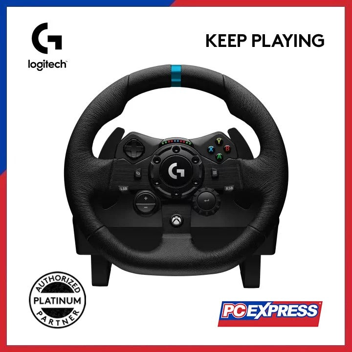 LOGITECH G923 STEERING WHEEL Gaming Controller (Black) - PC Express
