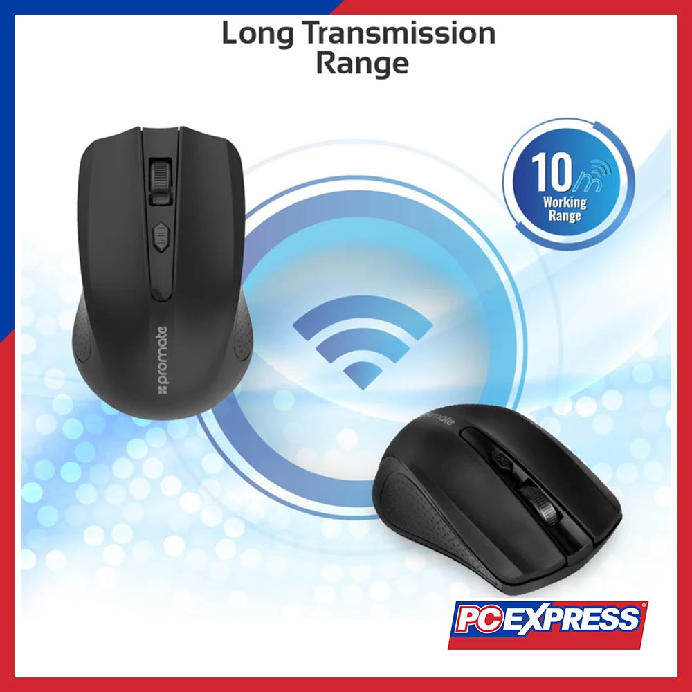 PROMATE CLIX-8 Wireless Mouse (Black) - PC Express
