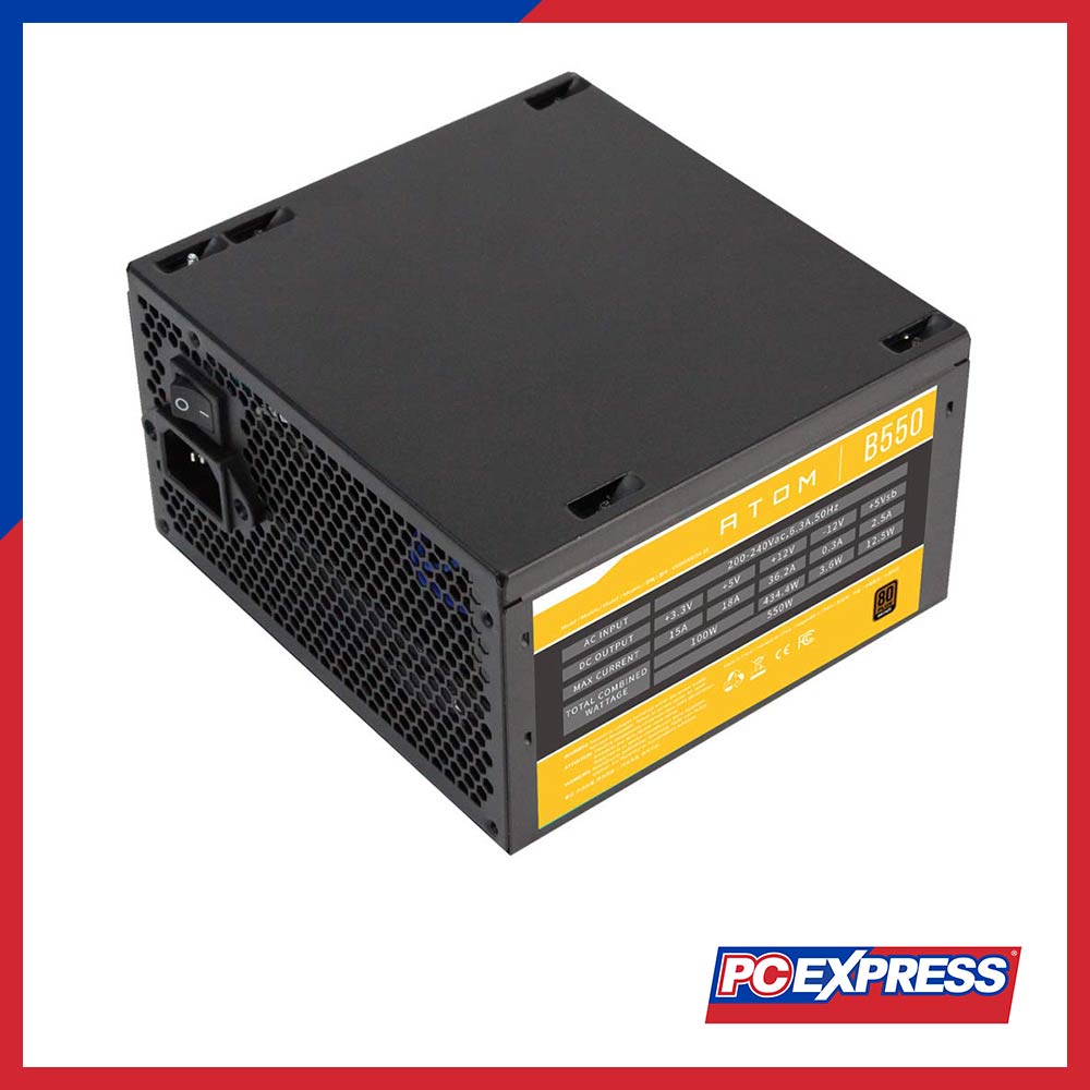 ANTEC ATOM B550 550W 80+ Bronze Non-Modular True Rated Power Supply - PC Express