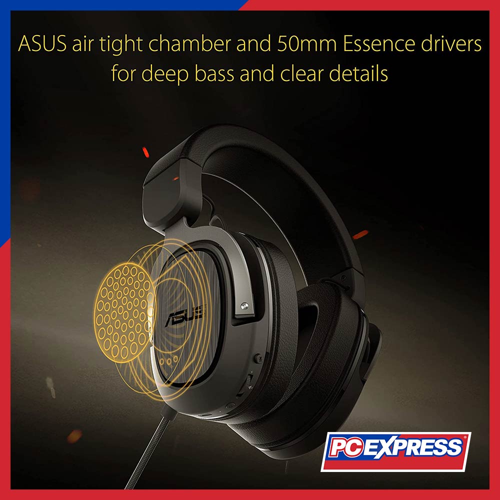ASUS TUF GAMING H3 Wireless W/Dongle Gaming Headset (Gun Metal) - PC Express