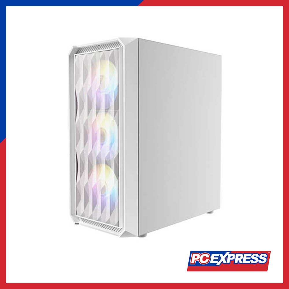 ANTEC NX292 White Tempered Glass RGB Mid Tower Gaming Chassis - PC Express
