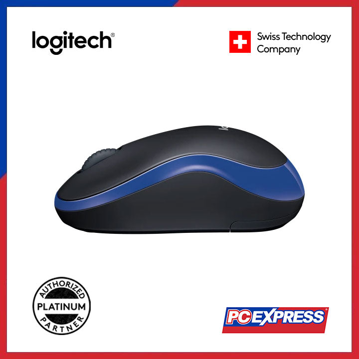 LOGITECH M185 Wireless Mouse (Blue) - PC Express