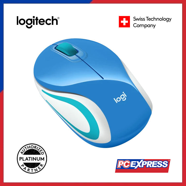 M187 Computer Mouse LOGITECH M187 MINI Wireless Mouse (Blue) – PC Express
