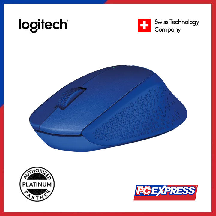 LOGITECH M331 SILENT PLUS Wireless Mouse (Blue) - PC Express