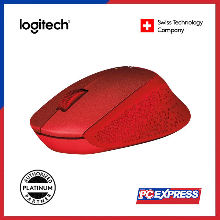 LOGITECH M331 SILENT PLUS Wireless Mouse (Red) - PC Express