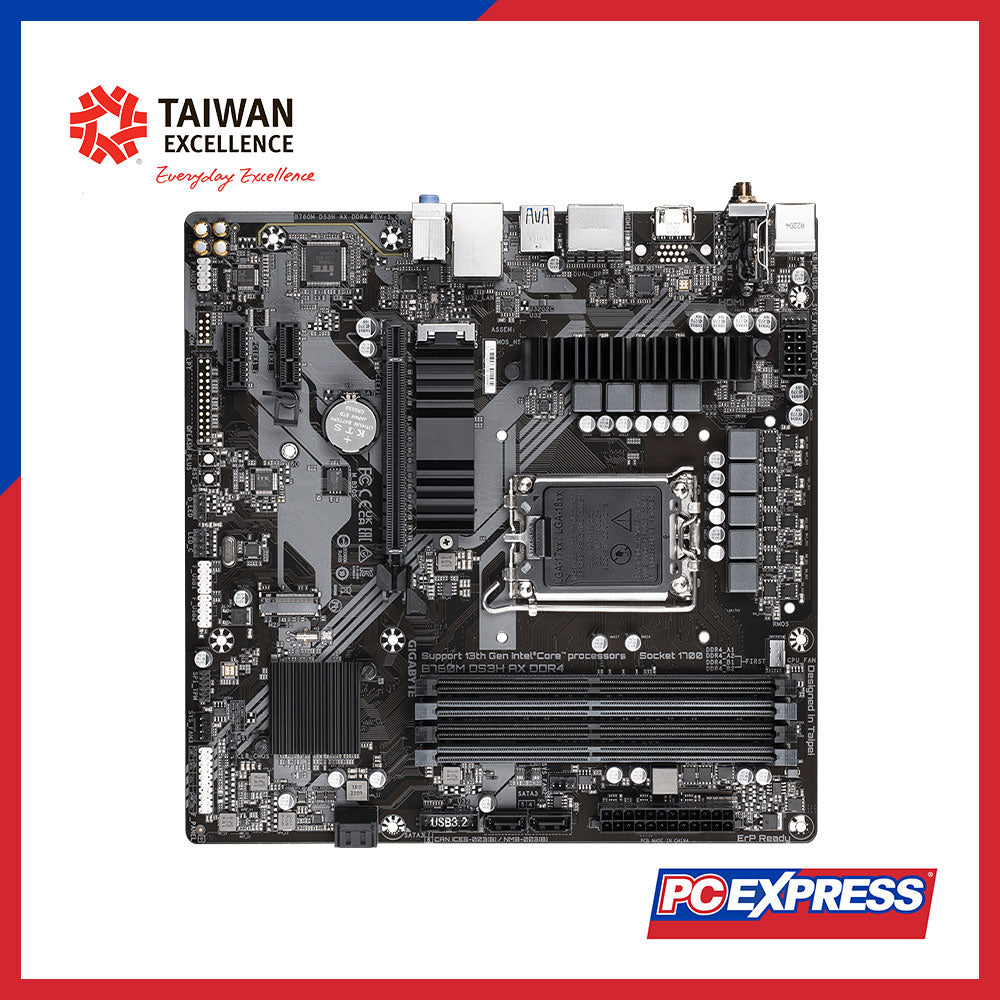 GIGABYTE B760M-DS3H-AX DDR4 Micro ATX Motherboard - PC Express
