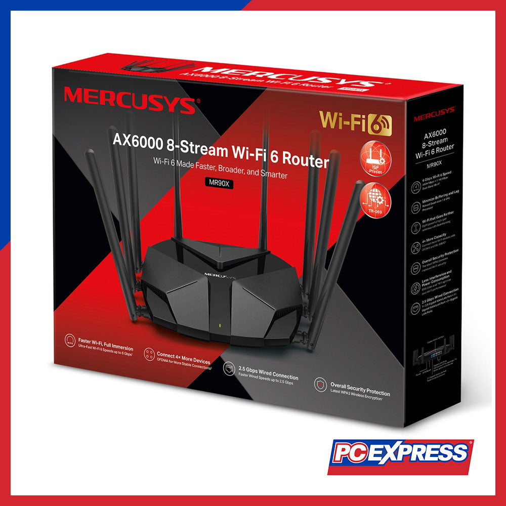 MERCUSYS AX1800 Wi-Fi 6ルーター Powered by TP-Link デュアルバンド WPA3 IPv6対応 VPN
